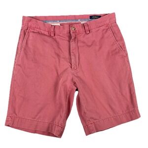 Polo Ralph Lauren Shorts‎ Men's Size 32" Salmon 9 Inch Classic Fit Chino Preppy